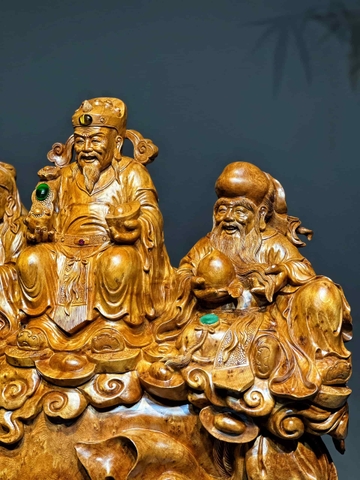 Bộ ba Ngài Tam Đa gỗ Nu Ngọc Am Đẹp