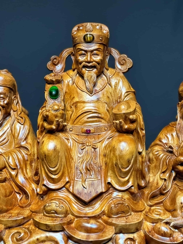 Bộ ba Ngài Tam Đa gỗ Nu Ngọc Am Đẹp