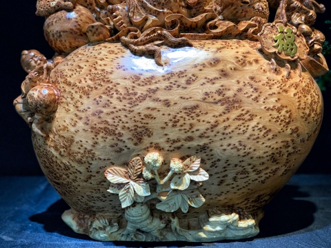 Tượng di lạc Gỗ Nu Ngọc Am Đẹp