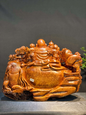 Tượng di lạc Gỗ Nu Ngọc Am Đẹp