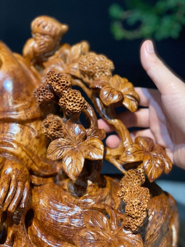 Tượng di lạc Gỗ Nu Ngọc Am Đẹp