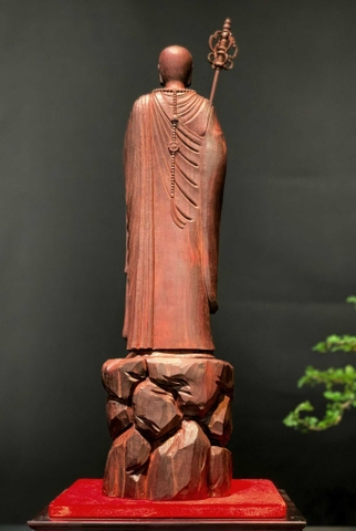 Tượng Ngài Địa Tạng Vương gỗ Vương Mộc Tử Đàn