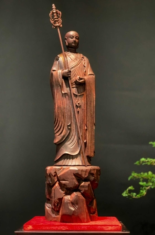 Tượng Ngài Địa Tạng Vương gỗ Vương Mộc Tử Đàn