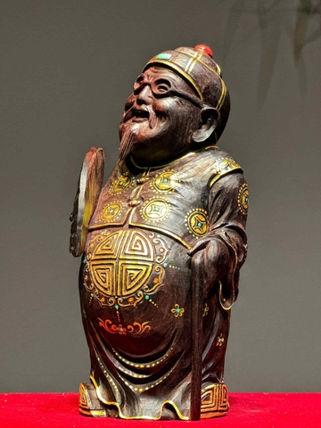 Tượng Ngài Thương Gia gỗ Vương Mộc tử đàn đẹp