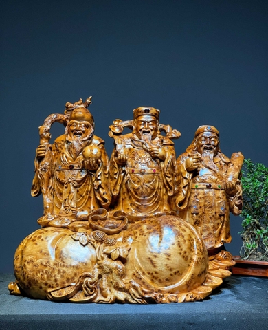 Bộ ba Ngài Tam Đa gỗ Nu Ngọc Am Đẹp