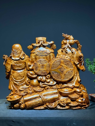 Bộ ba Ngài Tam Đa gỗ Nu Ngọc Am Đẹp