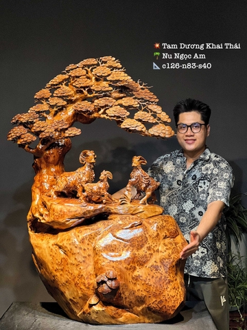 Tam dương khai thái gỗ nu ngọc am đẹp