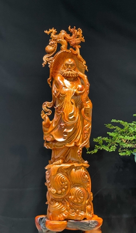Tượng Đạt Ma Khất Thực Gỗ Hương Ta đẹp