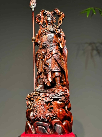 Tượng Ngài Quan Công Gỗ Trắc đẹp