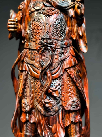 Tượng Ngài Quan Công Gỗ Trắc đẹp