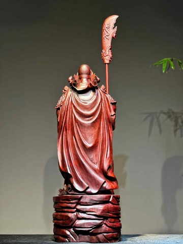 Tượng Ngài Quan Công Gỗ Tử Đàn Đẹp