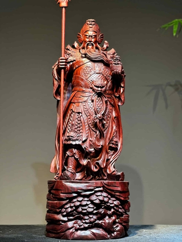 Tượng Ngài Quan Công Gỗ Tử Đàn Đẹp