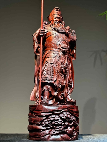 Tượng Ngài Quan Công Gỗ Tử Đàn Đẹp