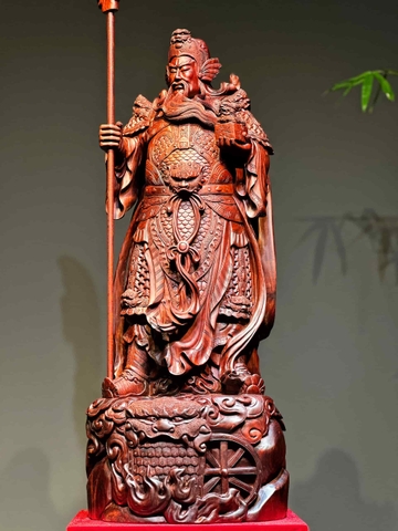 Tượng Ngài Quan Công Gỗ Tử Đàn Đẹp