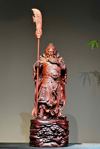 Tượng Ngài Quan Công Gỗ Tử Đàn Đẹp
