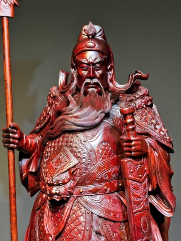 Tượng Ngài Quan Công Gỗ Tử Đàn Đẹp