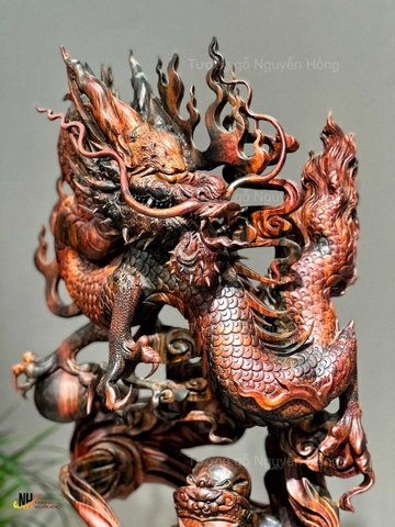 Tượng Ngài Quan Công Hàng Long Gỗ Trắc Đẹp