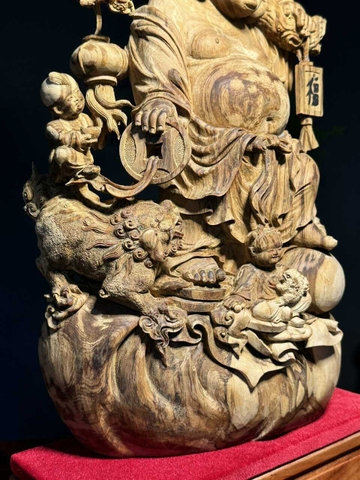 Tượng Di Lạc  Gỗ Hoàng Đàn Tuyết Lạng Sơn