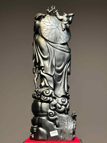 Tượng di lạc gỗ mun sừng