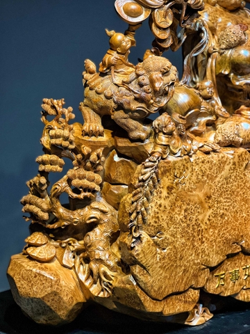 Tượng di lạc Gỗ Nu Ngọc Am Đẹp