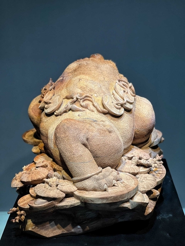 Tượng Thiềm Thừ Gỗ Hương Gia Lai đẹp