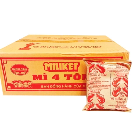 Mỳ Miliket 4 tôm 80g thùng to/100