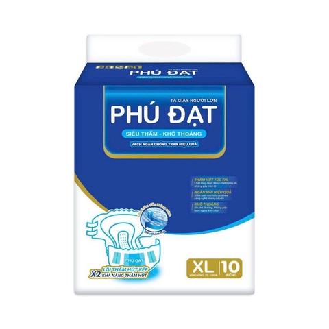 Bỉm- tã giấy người lớn Phú Đạt size XL/10b