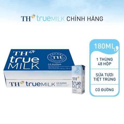 Sữa TH to có đường 180ml/48