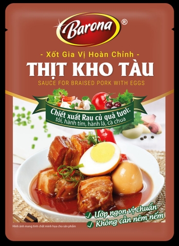 Sốt thịt kho tàu Barona 80g/4 hộp*20