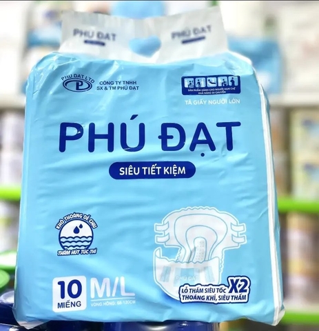 Bỉm người già Phú Đạt M/L /10*10