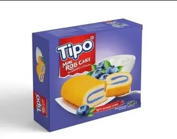 Bánh Tipo bông lan Việt quất 268g/10 hộp