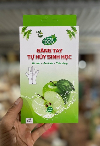 Găng tay nilon sinh học hộp xanh