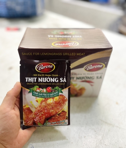 Sốt thịt nướng sả Barona 80g/4 hộp*20