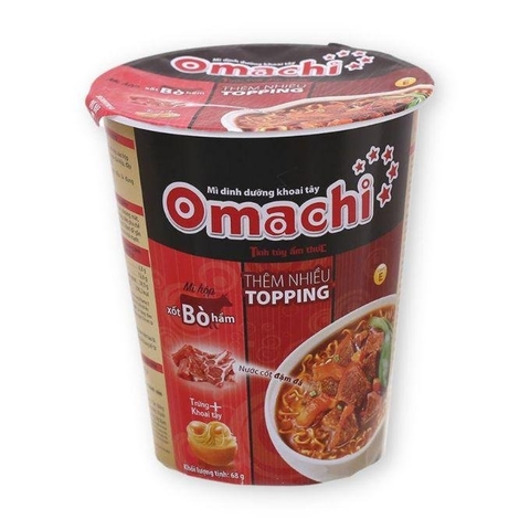 Mỳ Omachi cốc ( ly) vị bò/24