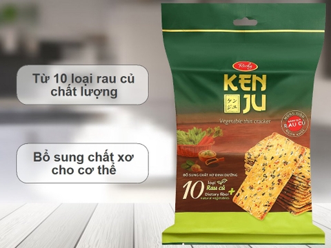 Bánh hành Kenju rau củ 192g/18