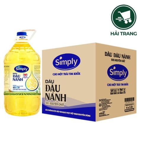 Dầu Simply đậu nành 5L/4
