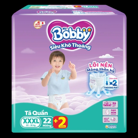 Bỉm - tã quần Bobby Size XXXL/4b*22