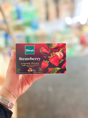 Trà nhúng Dilmah hương dâu/12 hộp