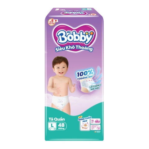 Bỉm - tã quần Bobby size L/3b*48m