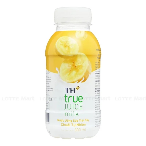 Sữa trái cây TH hương chuối chai 300ml/24