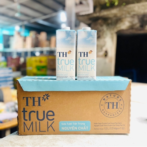 Sữa TH hộp 1L không đường/12