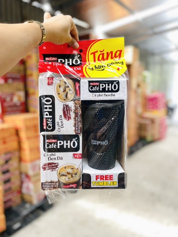 Cafe Phố đen đá hàng tặng(2hộp+1bình)/20