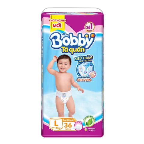 Bỉm - tã quần Bobby size L/4*(36+4) miếng