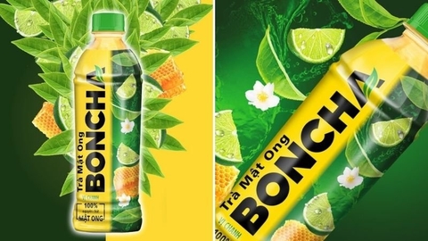 Trà Boncha mật ong vị chanh 450ml/24