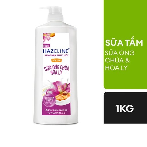 Sữa tắm Hazeline ong chúa hoa ly 1L/12