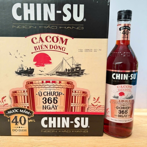 Nước mắm Chinsu 40N hảo hạng 700ml kẹp/6