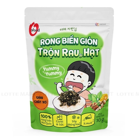 Rong biển trộn O'food trộn rau và hạt/30
