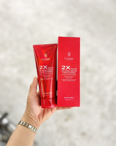 Cosme SRM dưỡng trắng ngừa nám Collagen Arbutin (đỏ)