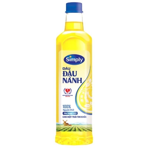 Dầu ăn Simply đậu nành 1L/12chai