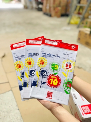 Giấy kiểm tra Cấp 1 Hồng Hà